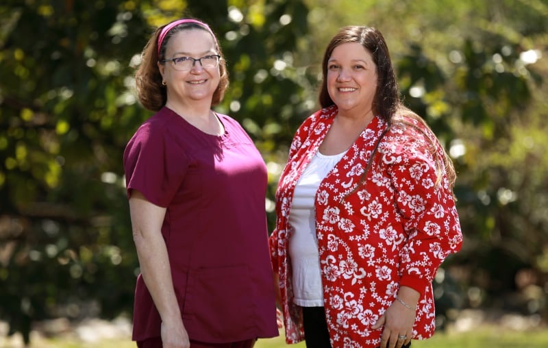 Sandy Archie and Melissa Rosen, triage phone nurses